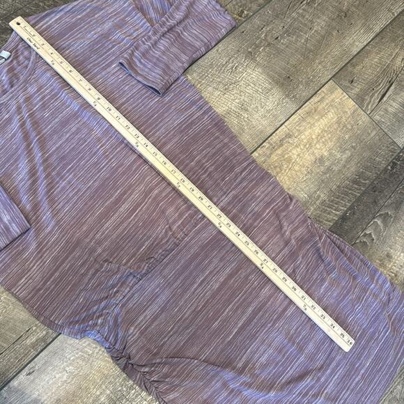 Athleta Women's Beyond Soft Avenues Dress Mauve White Size L - Picture 4 of 11